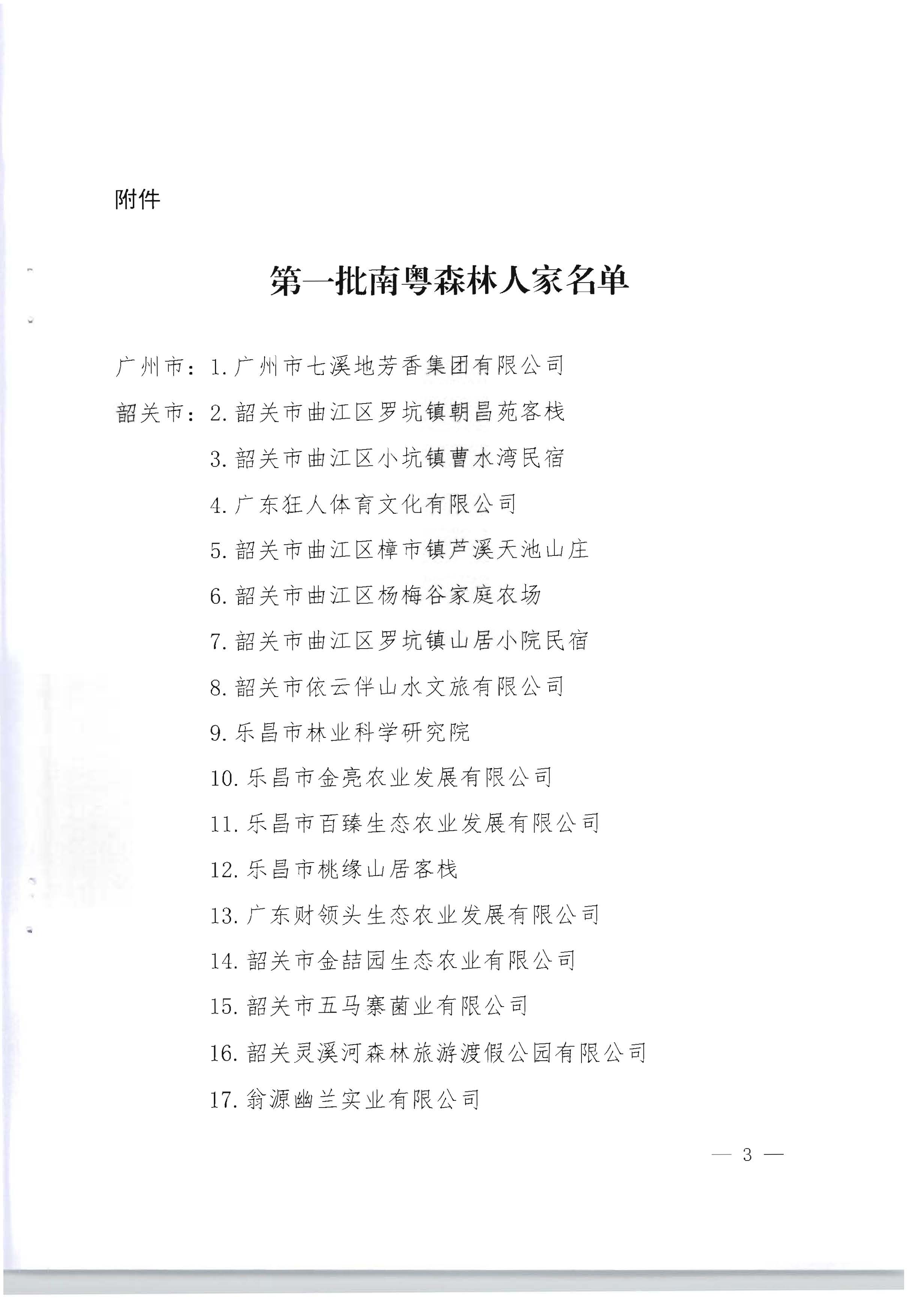 1.广东省林业局 博彩楼
关于公布第一批南粤森林人家名单的通知_页面_3.jpg
